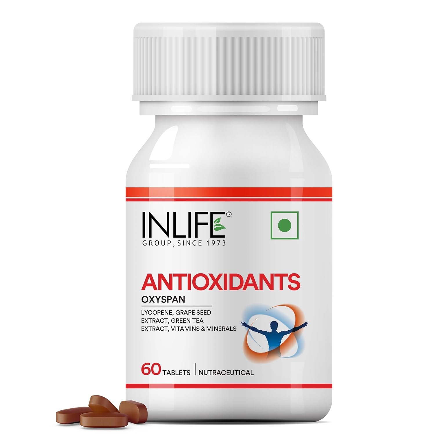 Inlife Antioxidants | With Lycopene, Grape Seed Extract & Green Tea Extract | Tablet