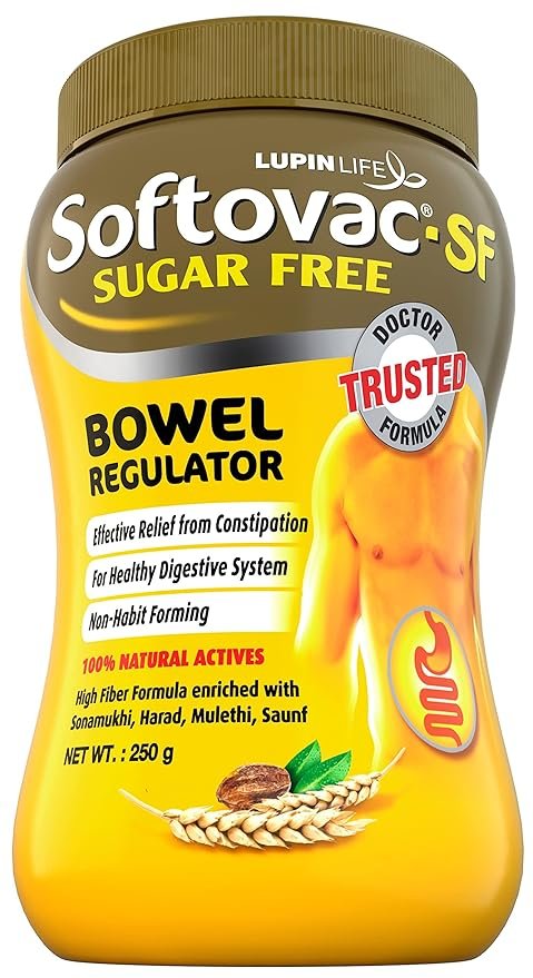 Softovac -SF Bowel Regulator Powder | For Constipation, Digestion & Liver Care | Stomach Care | Sugar-free