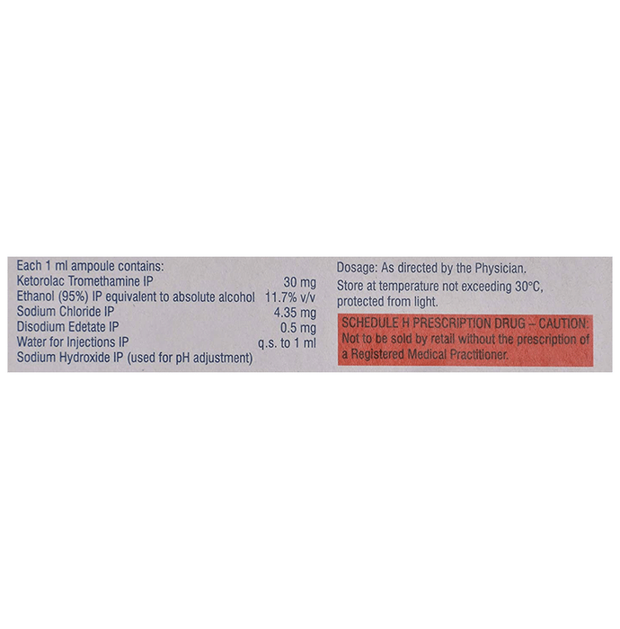 Ketanov Injection Ketorolac 30mg