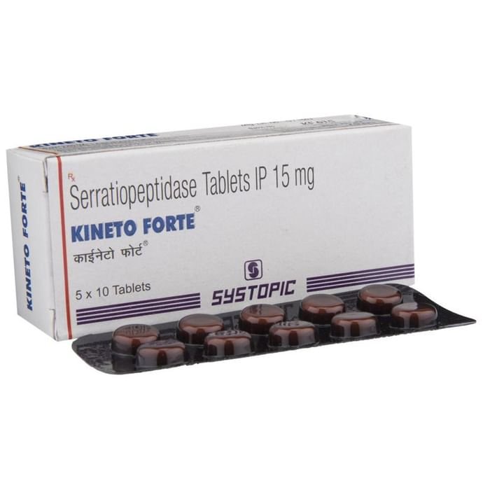 Kineto Forte Tablet Serratiopeptidase 15mg