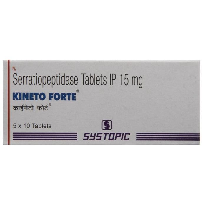 Kineto Forte Tablet Serratiopeptidase 15mg