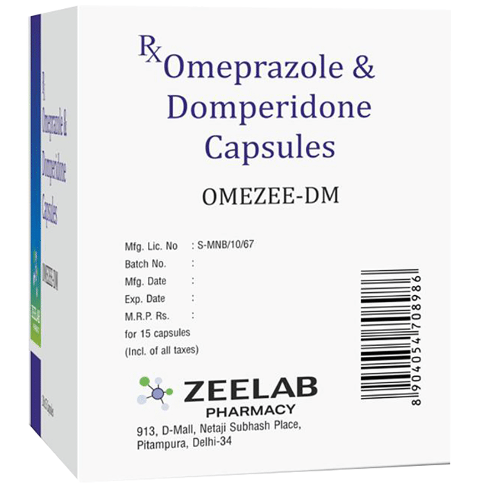 Omezee-DM Capsule Domperidone 10mg + Omeprazole 20mg