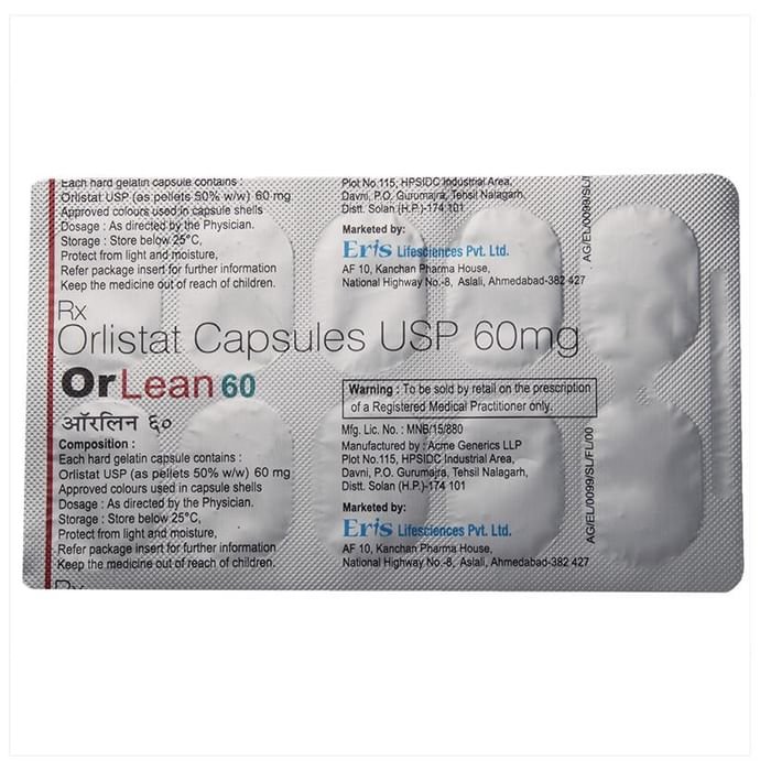 Orlean 60 Capsule Orlistat 60mg