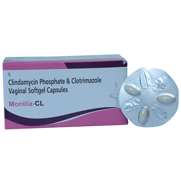 Monilia-CL Vaginal Capsule Clindamycin 100mg + Clotrimazole 200mg