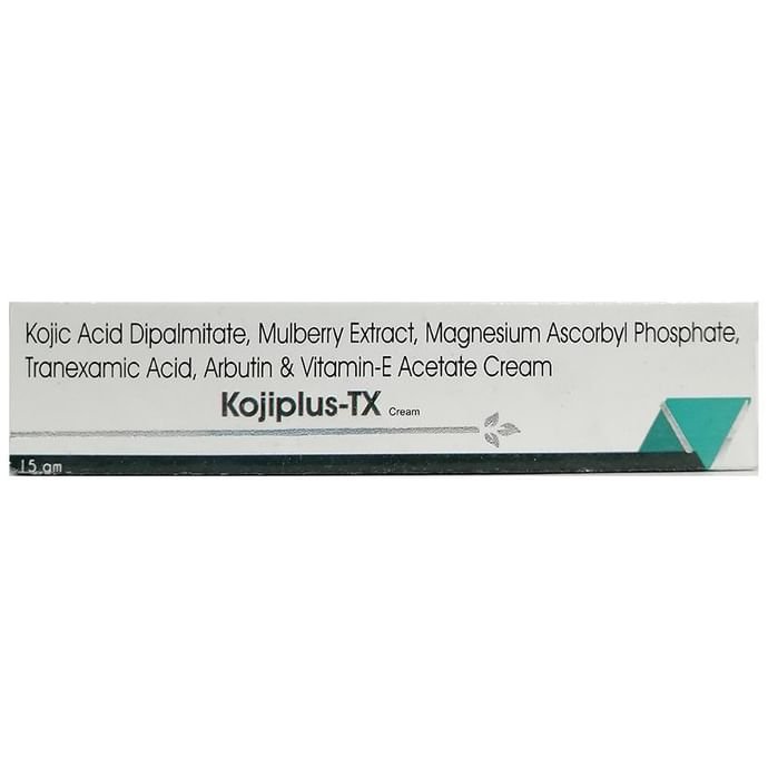 Kojiplus-TX Cream Tranexamic Acid 10% w/w + Kojic Acid 2% w/w + Arbutin 1.5% w/w + Magnesium 1% w/w 