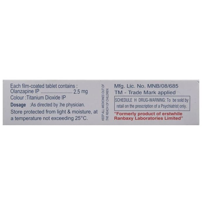 Olanex 2.5 Tablet Olanzapine 2.5mg