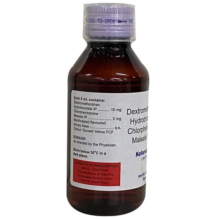 Kofarest-DX Linctus Chlorpheniramine Maleate 2mg/5ml + Dextromethorphan Hydrobromide 10mg/5ml