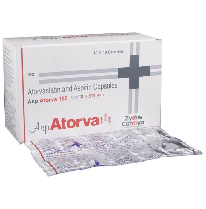 Atorva Asp 150 Capsule Atorvastatin 10mg + Aspirin 150mg