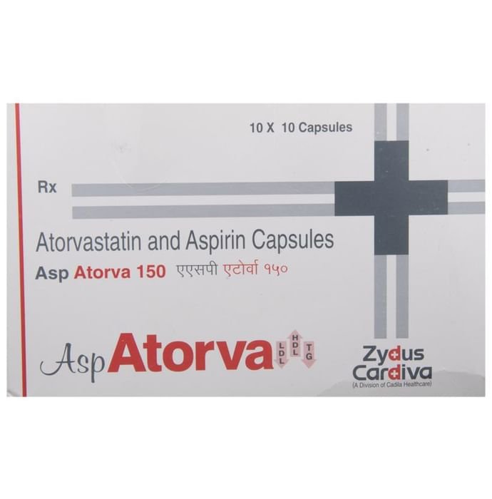 Atorva Asp 150 Capsule Atorvastatin 10mg + Aspirin 150mg