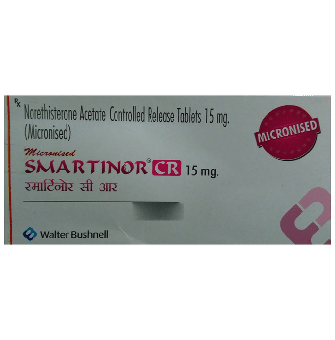 Smartinor CR 15mg Tablet Norethisterone 15mg