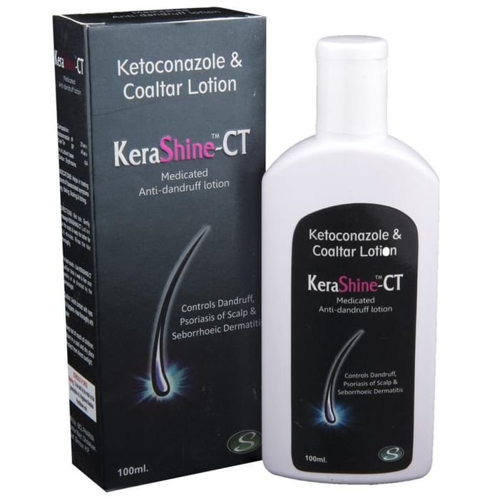 Kerashine-CT Anti-Dandruff Lotion Ketoconazole 2% w/v + Coal Tar 4% w/v