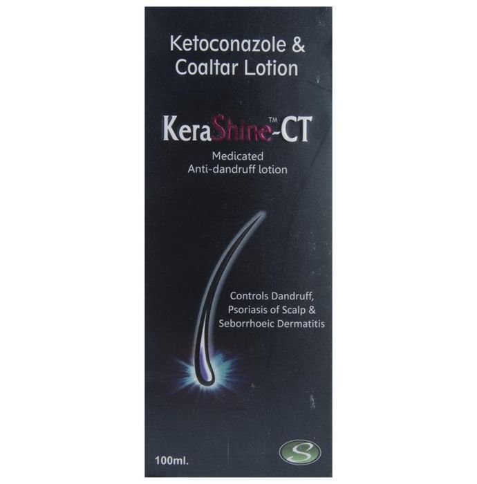 Kerashine-CT Anti-Dandruff Lotion Ketoconazole 2% w/v + Coal Tar 4% w/v