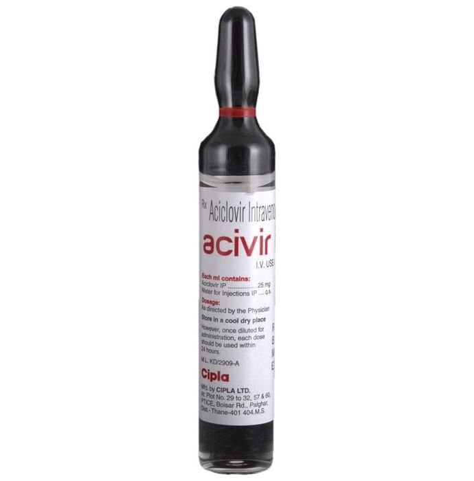 Acivir IV Injection Acyclovir 25mg/ml