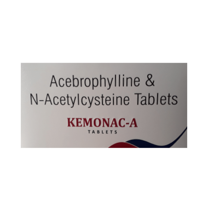 Kemonac-A Tablet Acebrophylline 100mg + Acetylcysteine 600mg