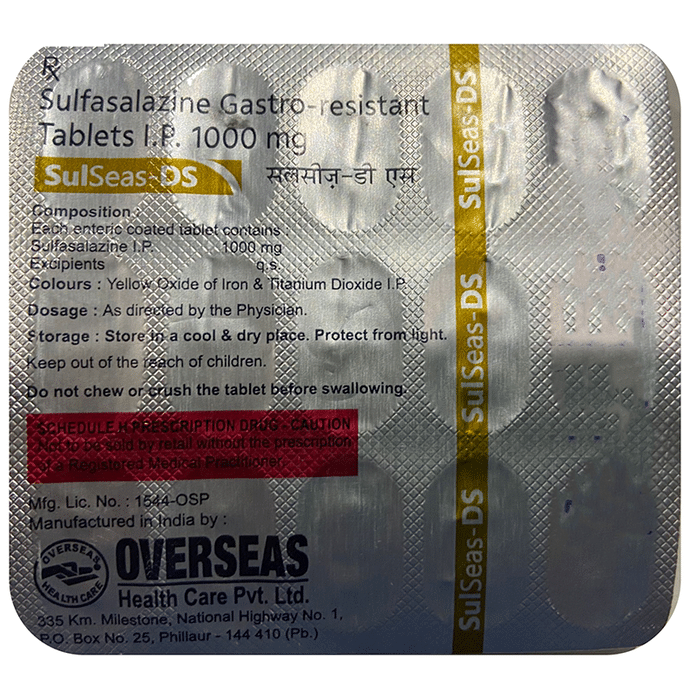 Sulseas DS Tablet Sulfasalazine 1000mg