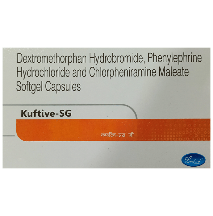 Kuftive-SG Soft Gelatin Capsule Phenylephrine 5mg + Chlorpheniramine Maleate 2mg + Dextromethorphan 