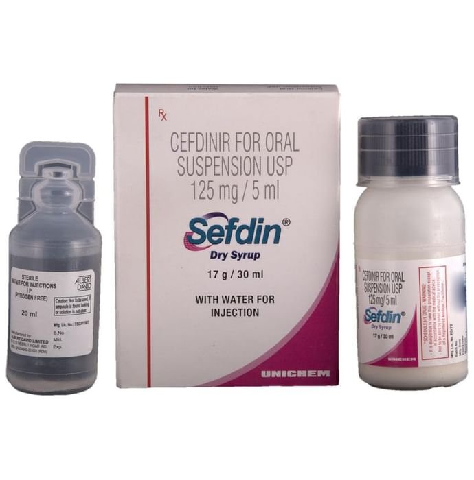 Sefdin Dry Syrup Cefdinir 125mg/5ml