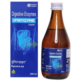 Unienzyme Digestive Enzymes for Indigestion, Acidity, Gastric, Bloat Liquid Pineapple