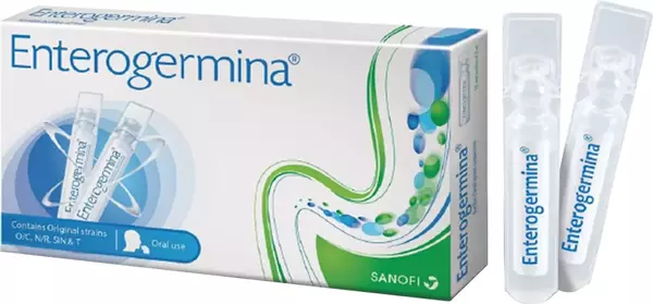 Enterogermina Probiotic Supplement | For Alterations of Intestinal Bacterial Flora & Stomach Care|Bottel