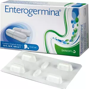 Enterogermina Probiotic Supplement | For Alterations of Intestinal Bacterial Flora & Stomach Care|capsules.