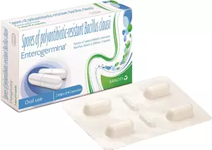 Enterogermina Probiotic Supplement | For Alterations of Intestinal Bacterial Flora & Stomach Care|capsules.