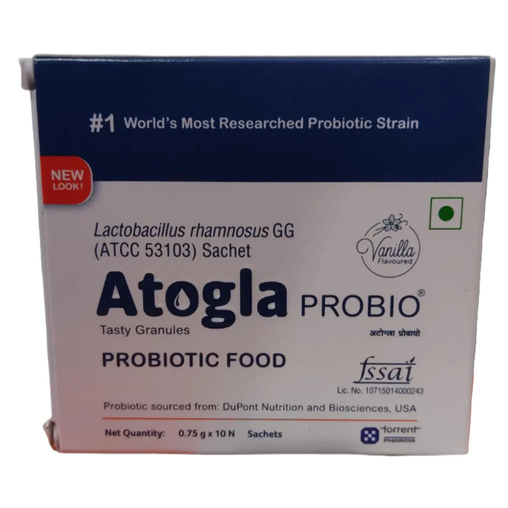 Atogla Probio Probiotic Supplement | Tasty Granules | With Non-Calorie Sweetener