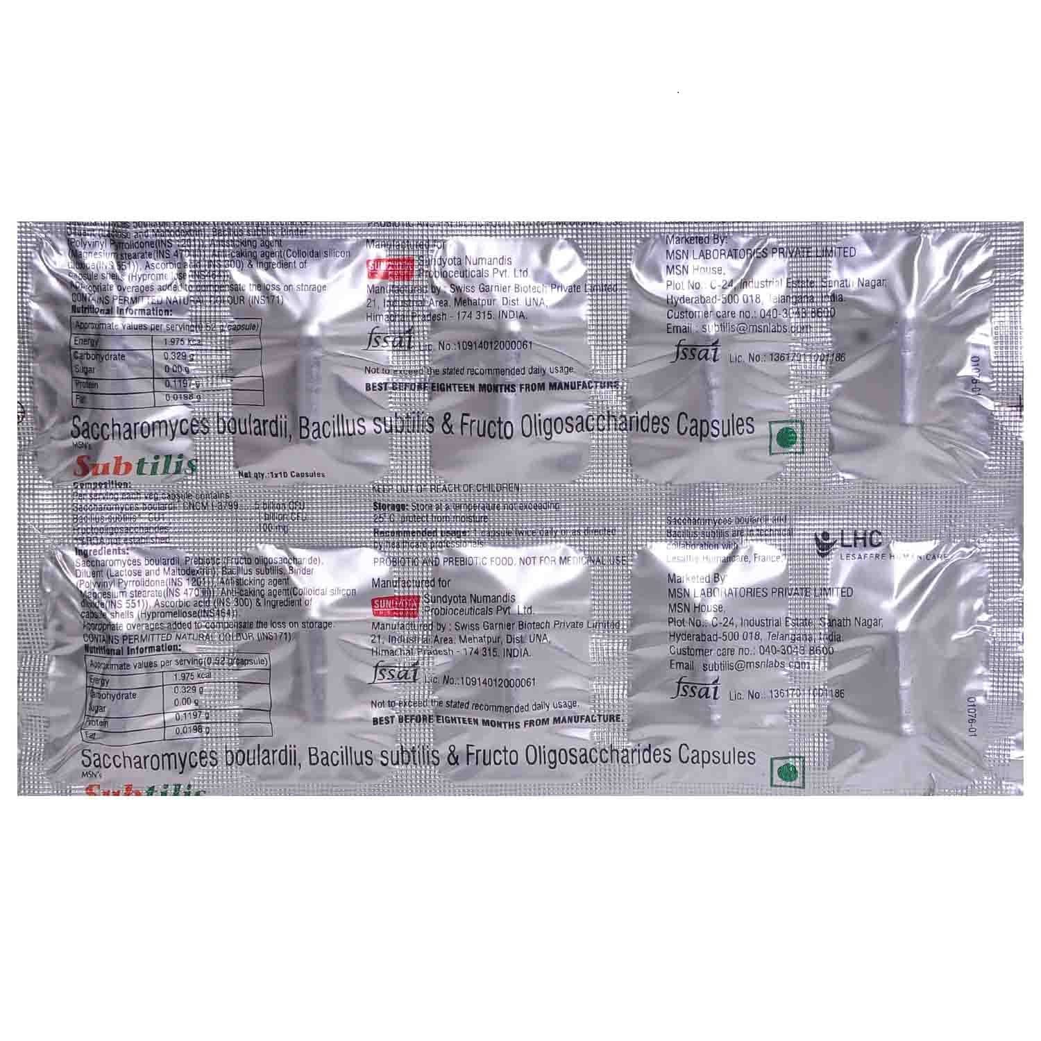 Subtilis Capsule