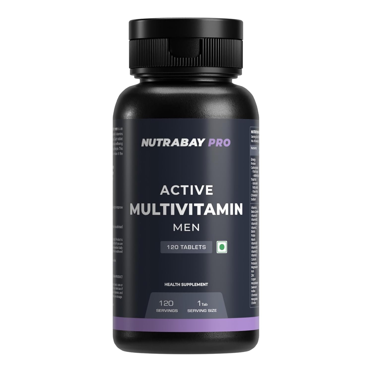 Nutrabay Pro Active Multivitamin Men Tablet|120 tablet.